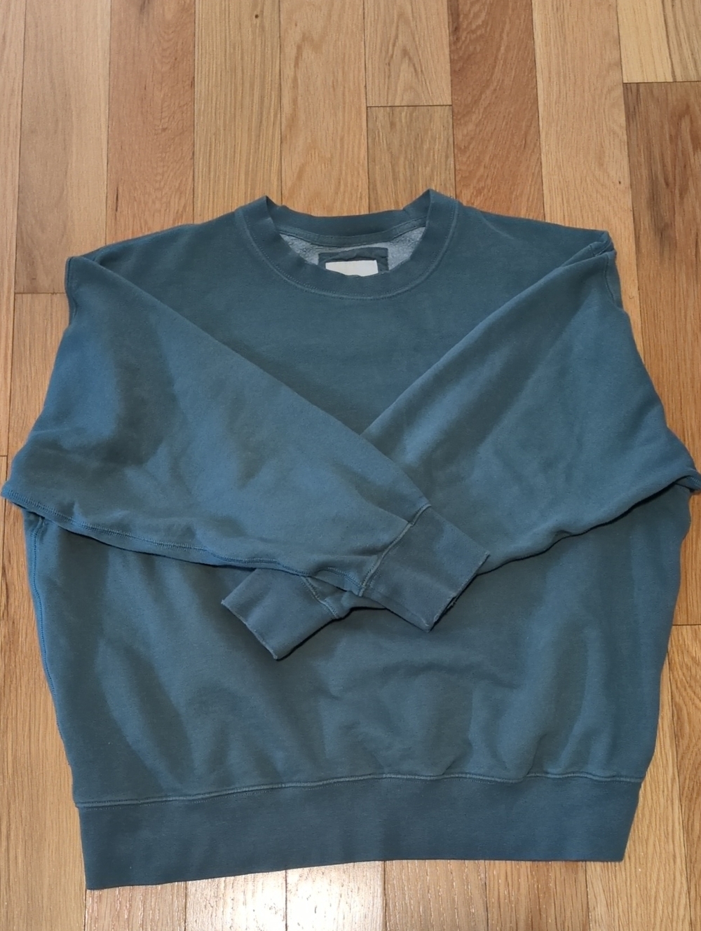 American Eagle Everyday Luxe Crew Neck Sweatshirt In Green